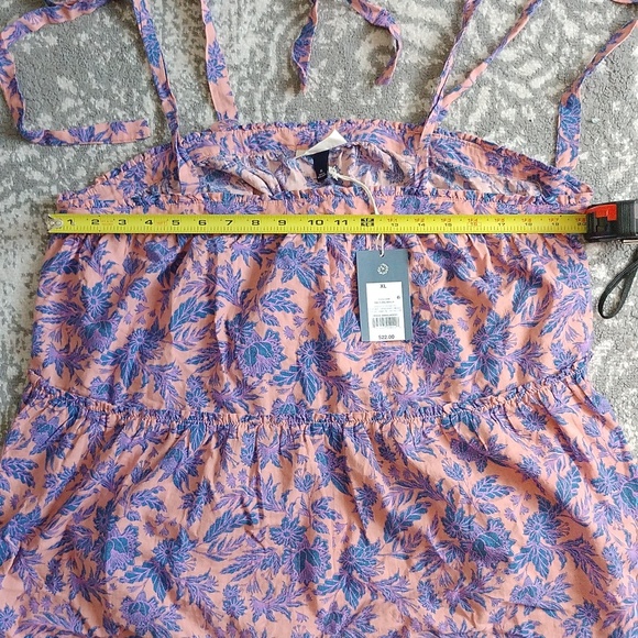 Women's Universal Thread brand tiered tie at the shoulder tank top size XL NWT - Picture 6 of 10